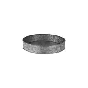 Chef Inox Coney Island Round Galvanised Tray 240x45mm - Kitchenly
