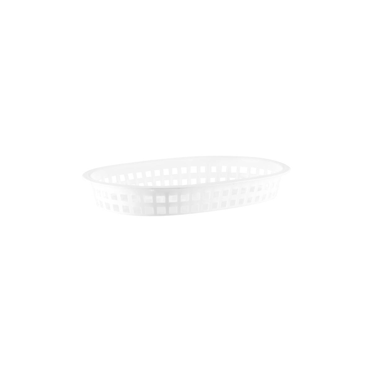 Chef Inox Coney Island Rectangular Serving Basket Plastic Black 270x180x40mm - Kitchenly