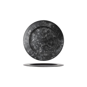 Chef Inox Round Plate Wide Rim Galvanised 230mm - Kitchenly