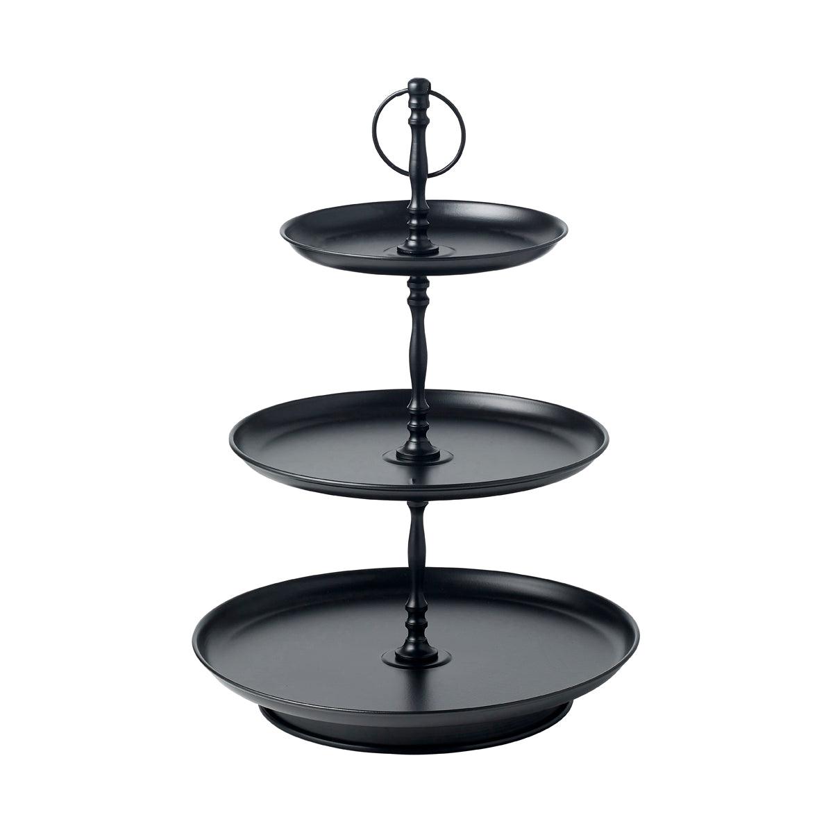 Chef Inox Coney Island Tea Stand 3-Tier Galvanised 180/250/310x470mm - Kitchenly