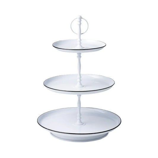 Chef Inox Coney Island Tea Stand 3-Tier Galvanised 180/250/310x470mm - Kitchenly