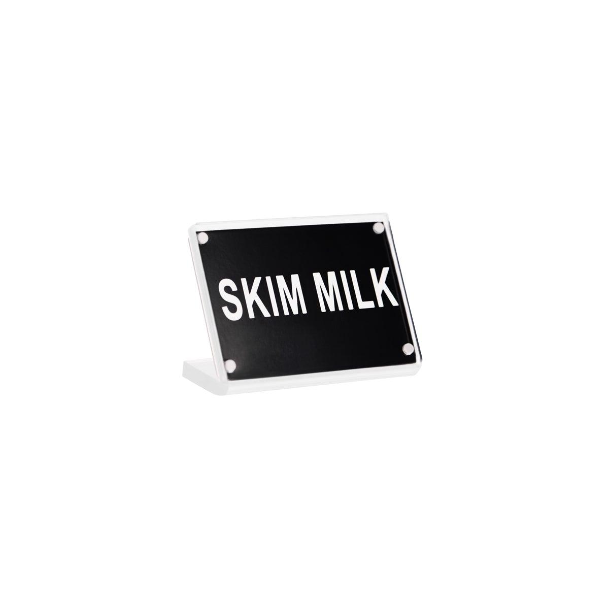 Chef Inox Buffet Sign Acrylic with Magnet Plate - Skim Milk - Kitchenly