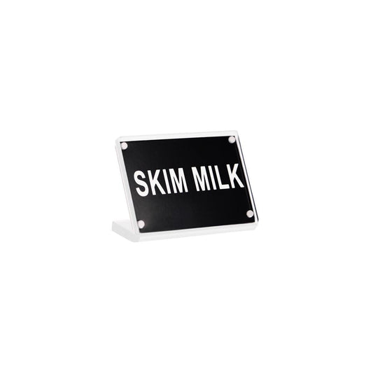 Chef Inox Buffet Sign Acrylic with Magnet Plate - Skim Milk - Kitchenly
