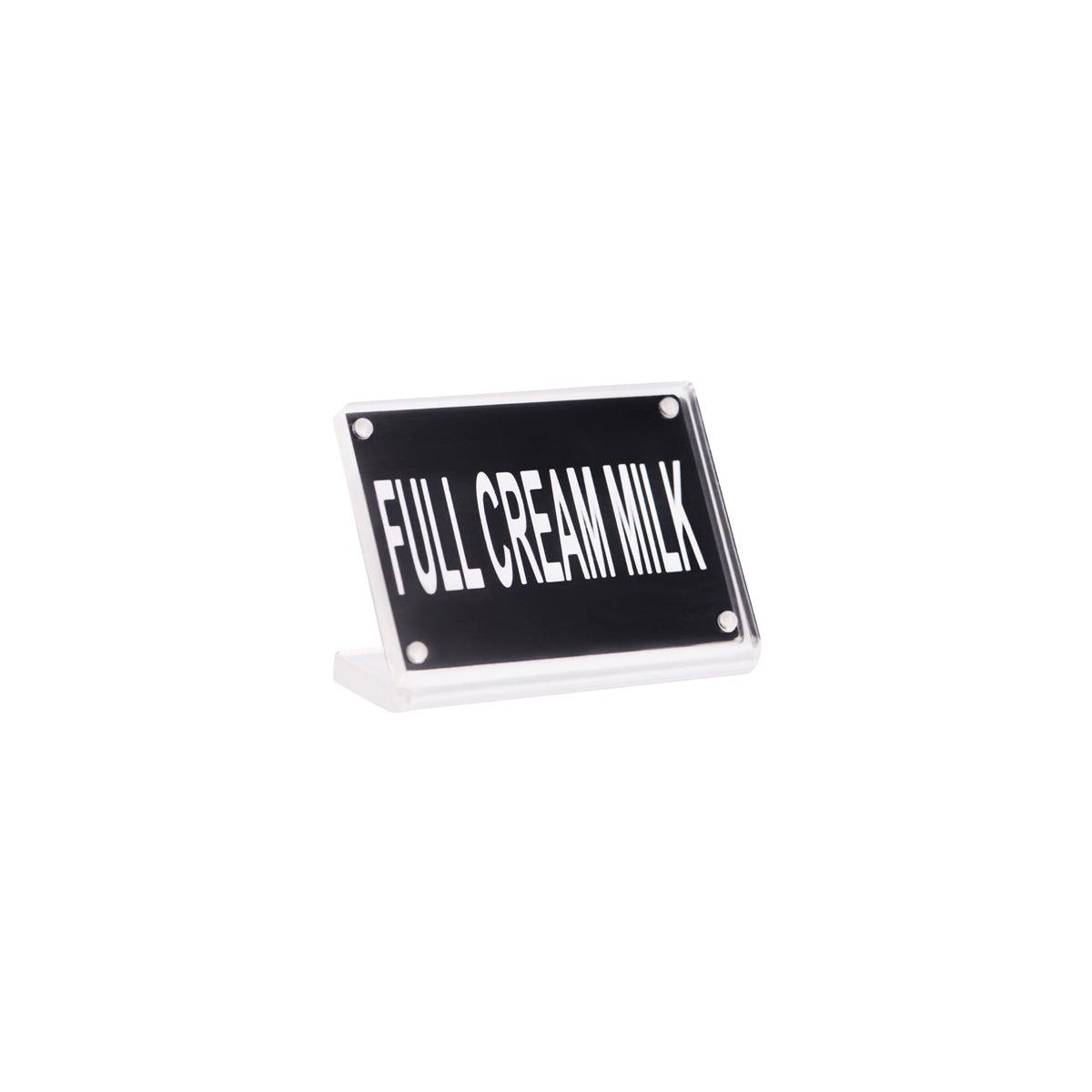 Chef Inox Buffet Sign Acrylic with Magnet Plate - Full Cream Milk - Kitchenly