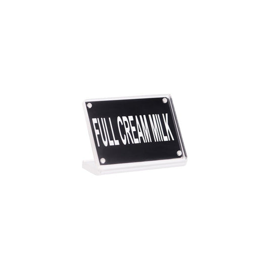 Chef Inox Buffet Sign Acrylic with Magnet Plate - Full Cream Milk - Kitchenly