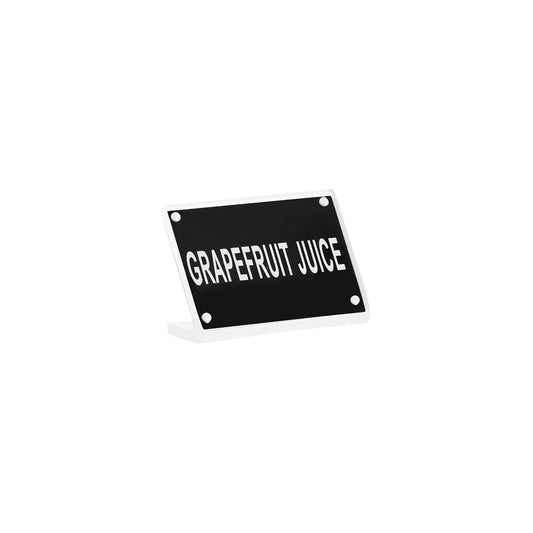 Chef Inox Buffet Sign Acrylic with Magnet Plate - Grapefruit Juice - Kitchenly