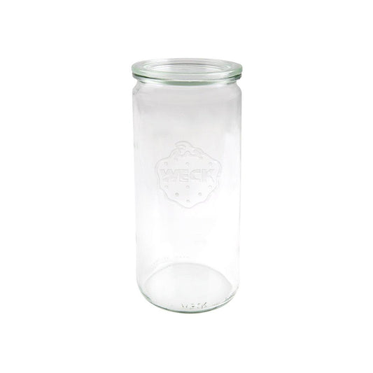 Weck Cylinder Jar with Lid 80x210mm / 1040ml (Box of 6) - Kitchenly
