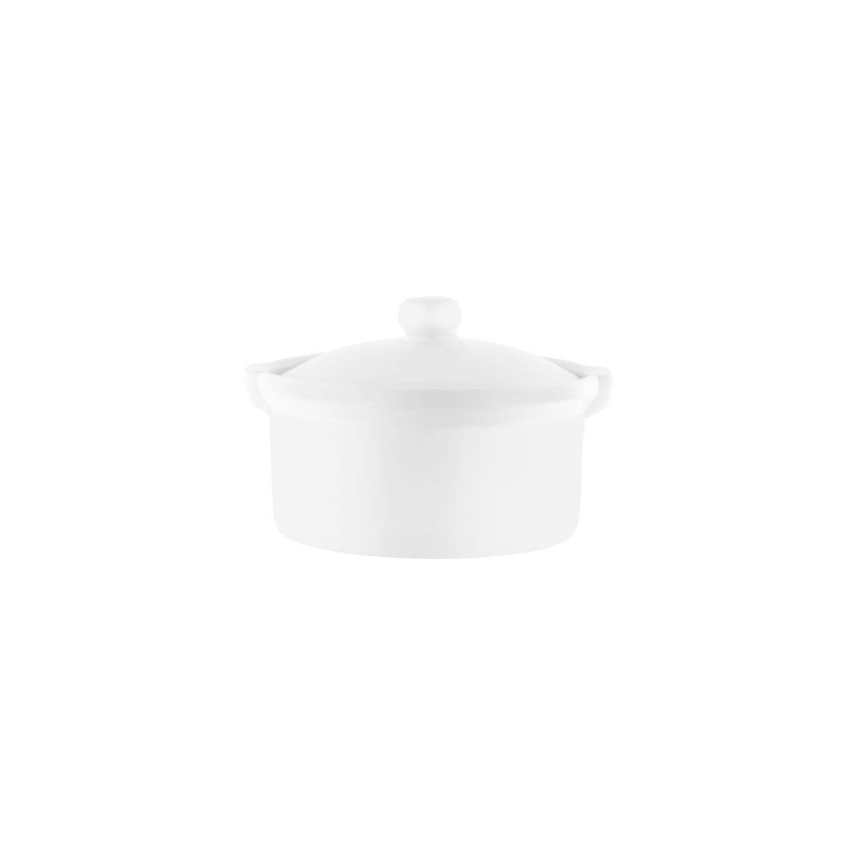 Tablekraft Vitroceram Casserole Dish With Cover 157x106mm / 550ml (Box of 24) - Kitchenly