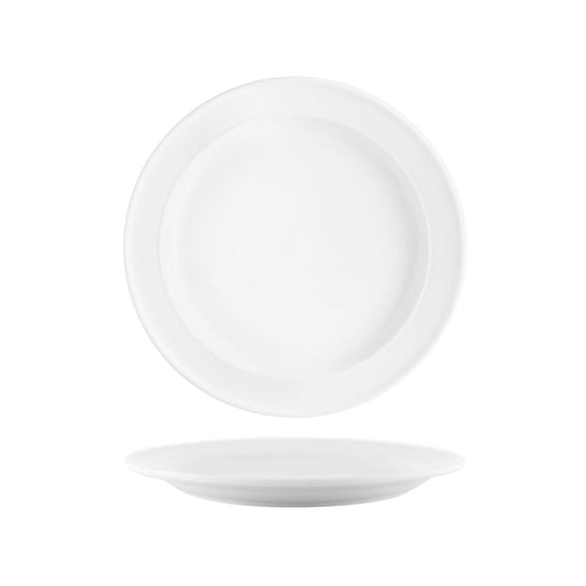 Tablekraft Vitroceram Round Plate Rolled Edge 232mm (Box of 24) - Kitchenly