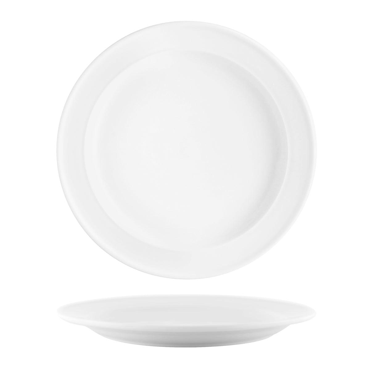 Tablekraft Vitroceram Round Plate Rolled Edge 257mm (Box of 12) - Kitchenly