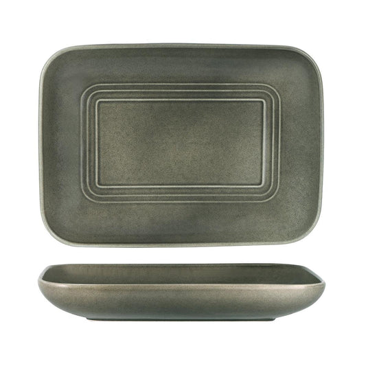 Tablekraft Urban Loft Frost Grey Rectangular Server 365x270mm (Box of 2) - Kitchenly