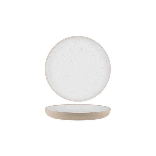 Tablekraft Soho White Pebble Round Deep Coupe Plate 255mm (Box of 6) - Kitchenly