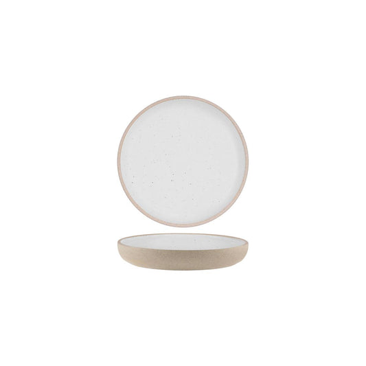 Tablekraft Soho White Pebble Round Deep Coupe Plate 175mm (Box of 6) - Kitchenly
