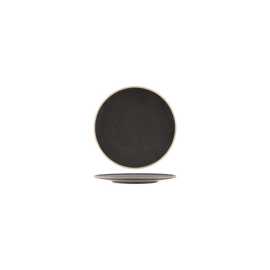 Tablekraft Soho Speckle Black Round Plate 160mm (Box of 6) - Kitchenly