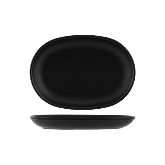 Tablekraft Black Oval Serving Platter 305mm (Box of 3) - Kitchenly