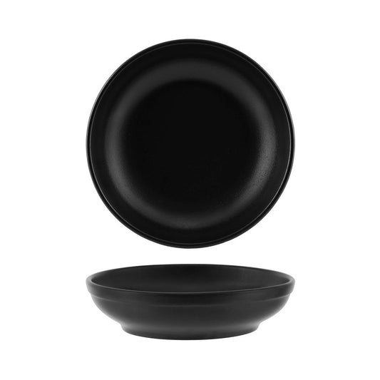 Tablekraft Black Round Flared Bowl 230mm (Box of 3) - Kitchenly