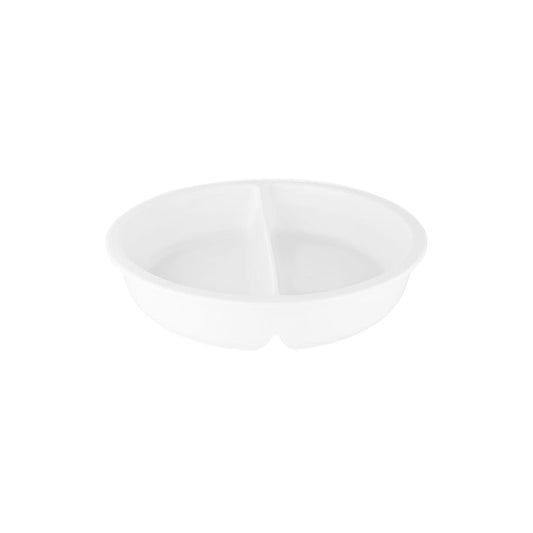 Chef Inox Porcelain Round Insert Pan Divided 337x65mm - Kitchenly