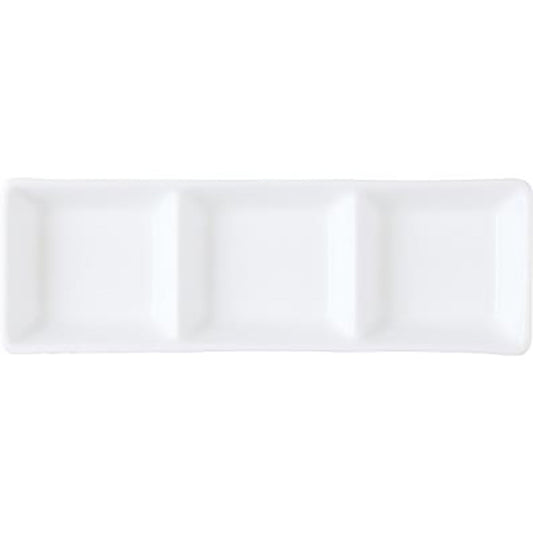 Royal Porcelain Chelsea Sauce Dish 3 Compartments 185x60mm (Box of 12)
