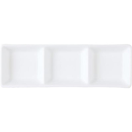 Royal Porcelain Chelsea Sauce Dish 3 Compartments 185x60mm (Box of 12)