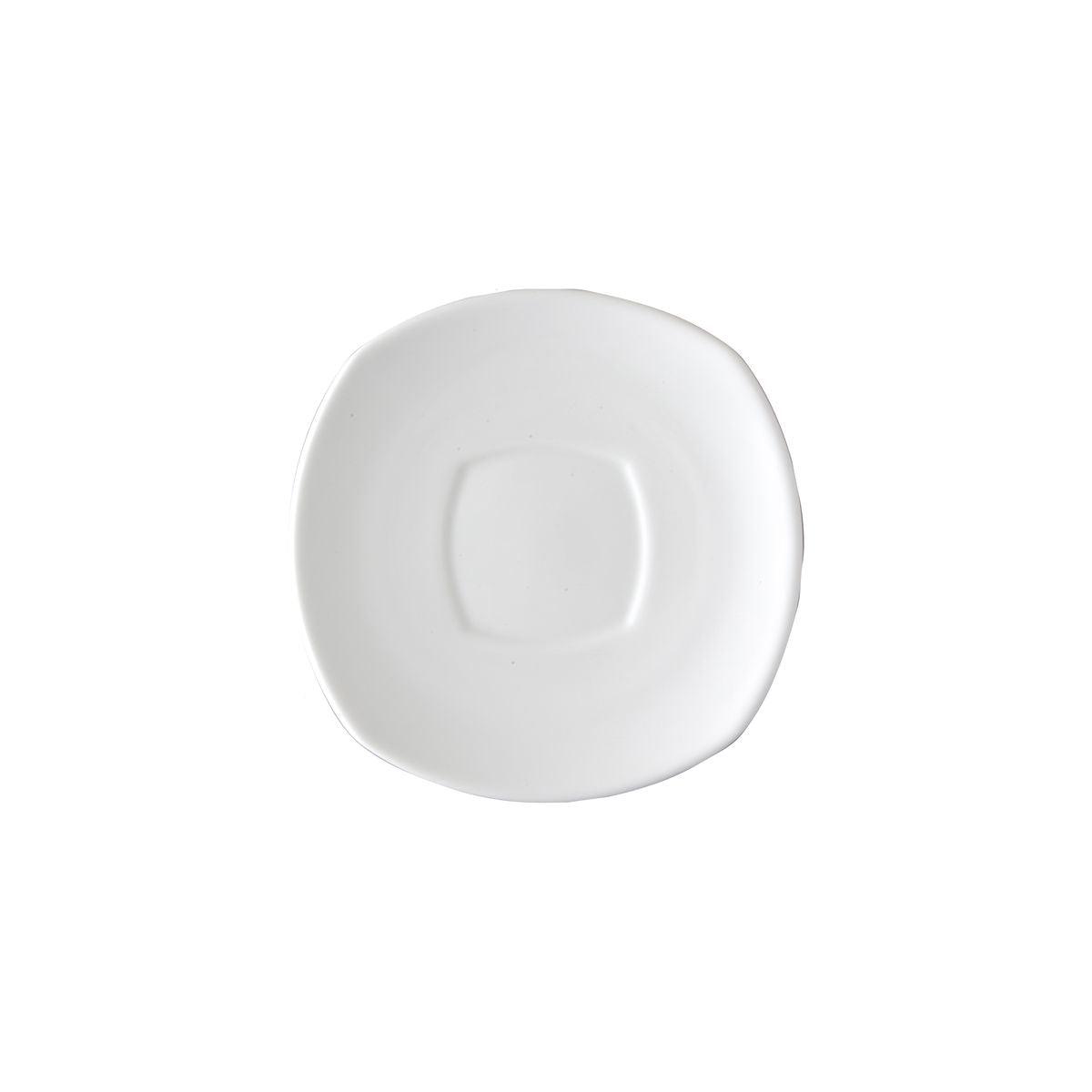 Royal Porcelain Chelsea Square Saucer 150mm (Box of 12) - Kitchenly