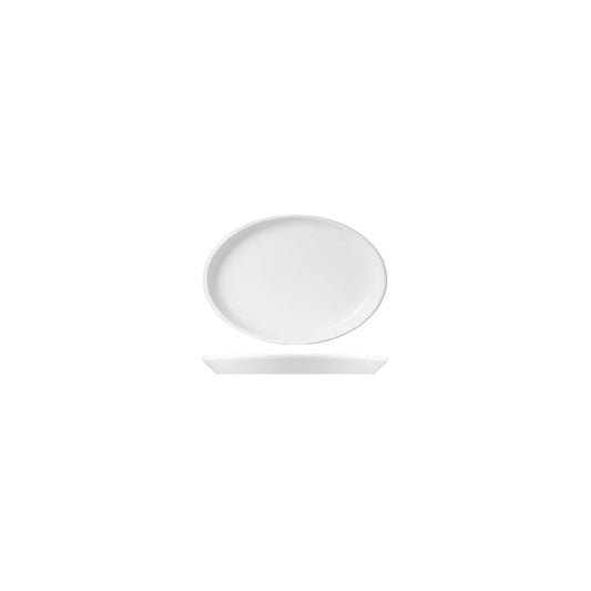 Royal Porcelain White Album Stackable Oval Plate 189mm (Box of 6) - Kitchenly