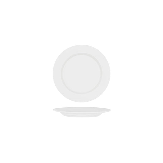 Royal Bone China Ascot Round Plate Wide Rim 190mm (Box of 6) - Kitchenly