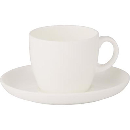Royal Bone China Ascot Tapered Coffee Cup 200ml (Box of 6) - Kitchenly
