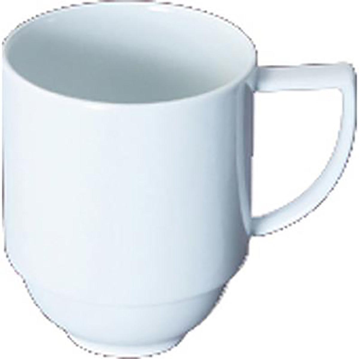 Patra Porcelain Profile Coffee Mug Stackable 330ml (Box of 6) - Kitchenly