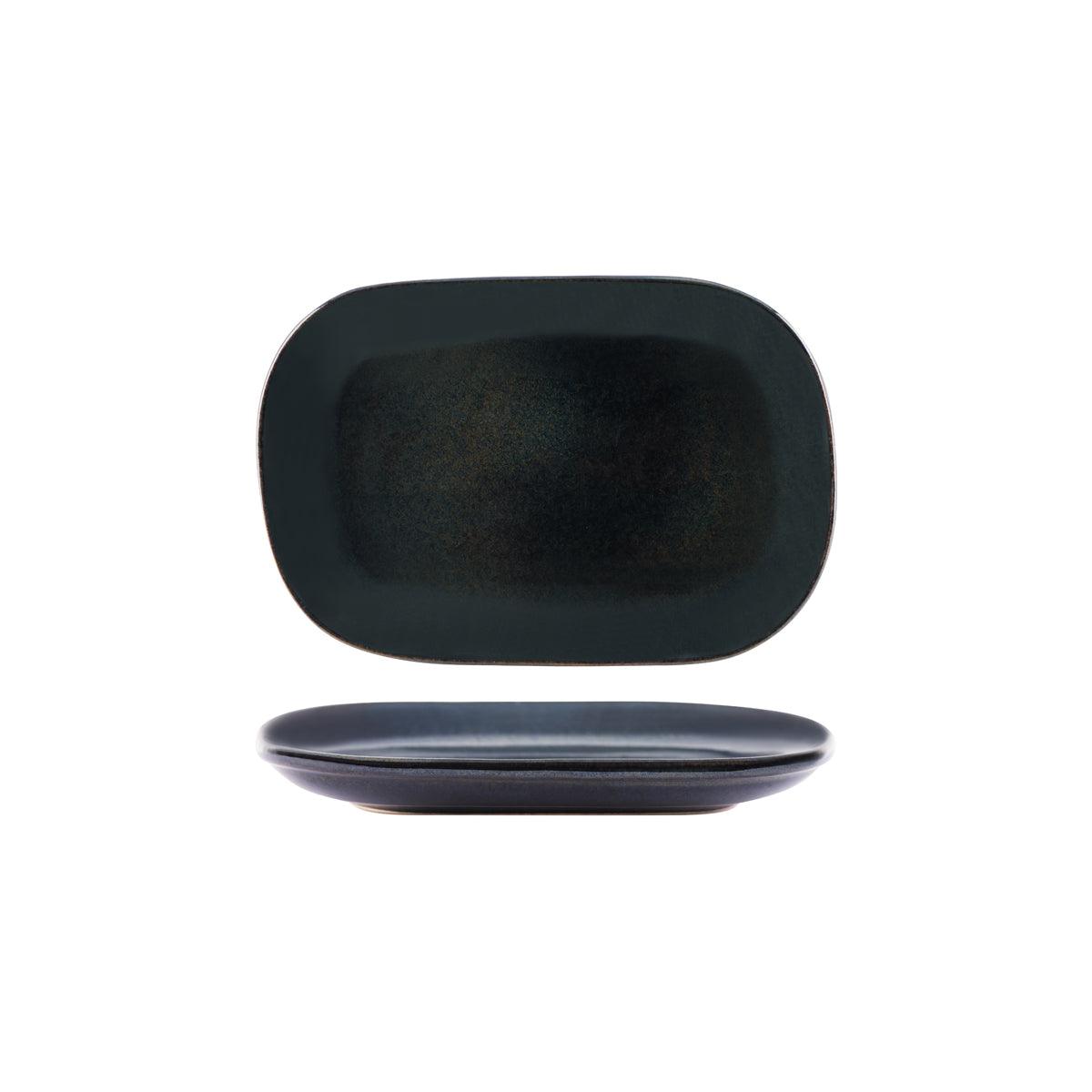 Tablekraft Artistica Midnight Blue Rectangular Plate 240x160mm (Box of 4) - Kitchenly