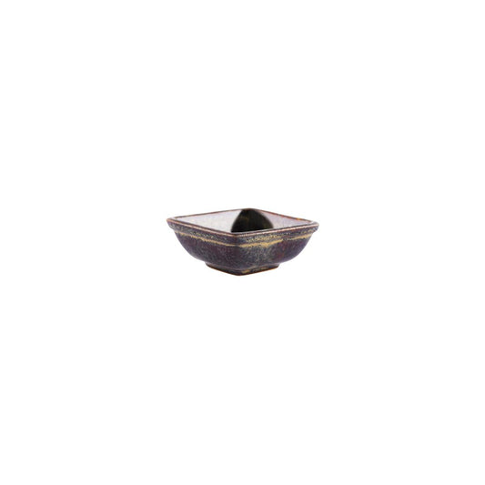 Tablekraft Artistica Reactive Brown Square Sauce Dish 80mm (Box of 6) - Kitchenly