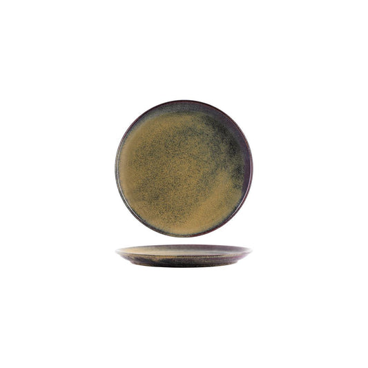 Tablekraft Artistica Reactive Brown Round Plate 220mm (Box of 4) - Kitchenly