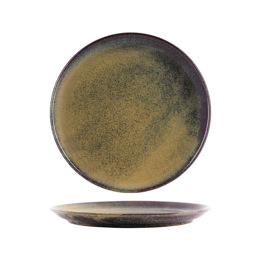 Tablekraft Artistica Reactive Brown Round Plate 276mm (Box of 4) - Kitchenly