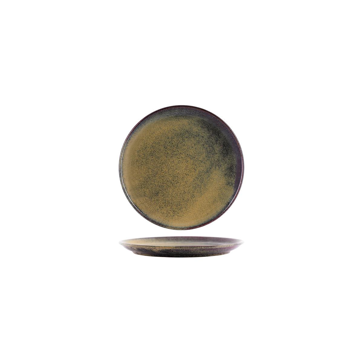 Tablekraft Artistica Reactive Brown Round Plate 190mm (Box of 4) - Kitchenly