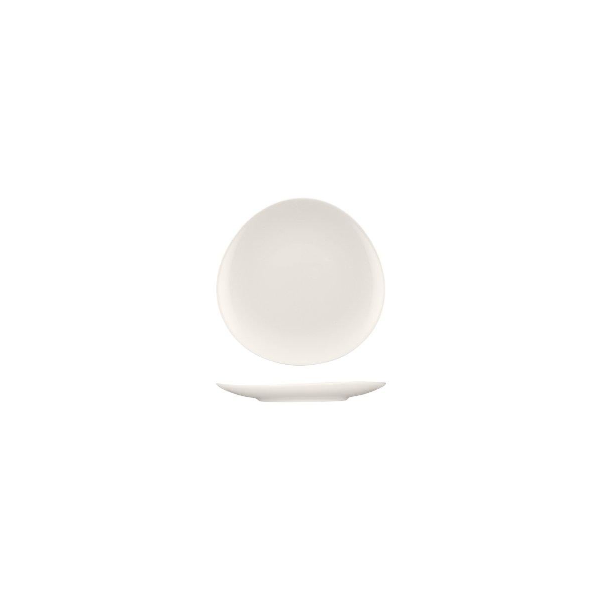 Bauscher Purity Asymmertic Coupe Plate 160mm (Box of 12) - Kitchenly