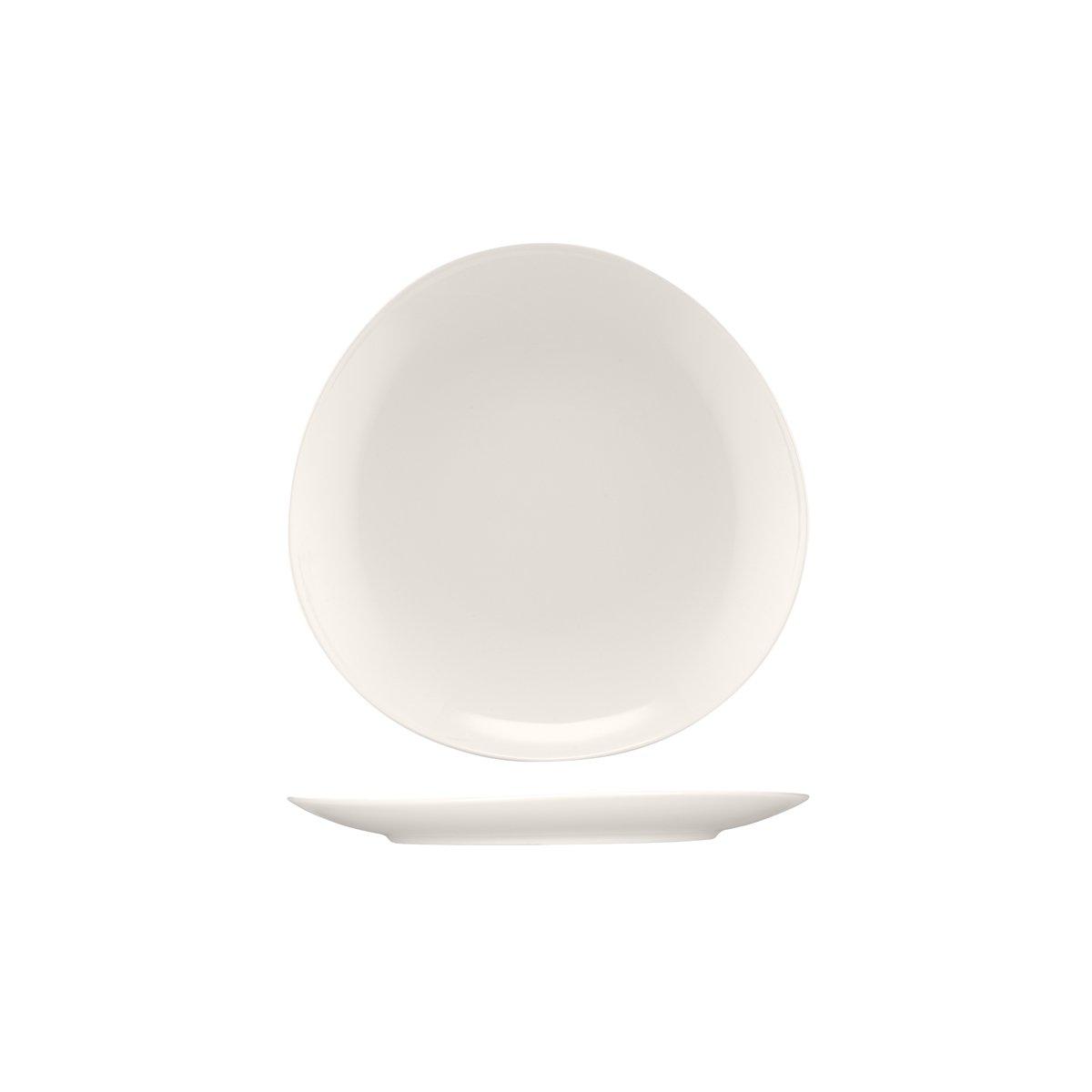 Bauscher Purity Asymmertic Coupe Plate 270mm (Box of 6) - Kitchenly