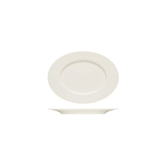 Bauscher Purity Oval Platter with Rim 240x175mm (Box of 6) - Kitchenly