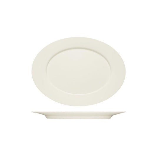 Bauscher Purity Oval Platter with Rim 330x244mm (Box of 6) - Kitchenly