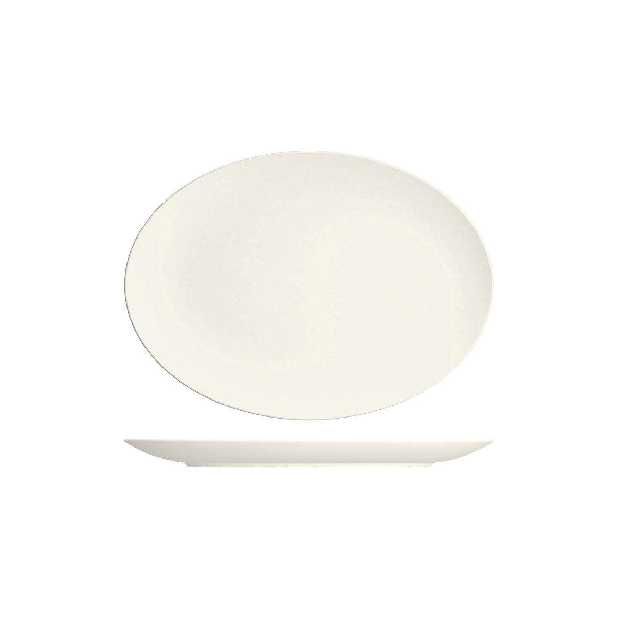 Bauscher Purity Oval Coupe Platter 330x240mm (Box of 6) - Kitchenly