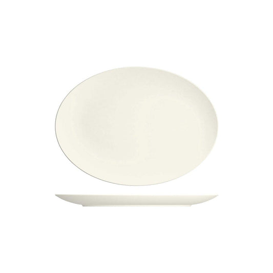 Bauscher Purity Oval Coupe Platter 330x240mm (Box of 6) - Kitchenly