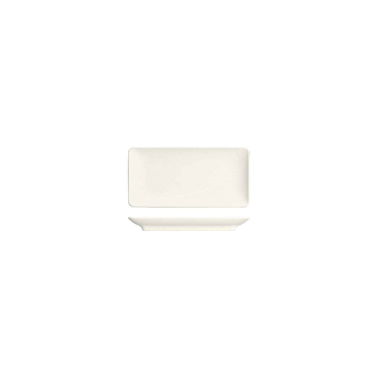 Bauscher Purity Rectangular Coupe Platter 180x90mm (Box of 12) - Kitchenly