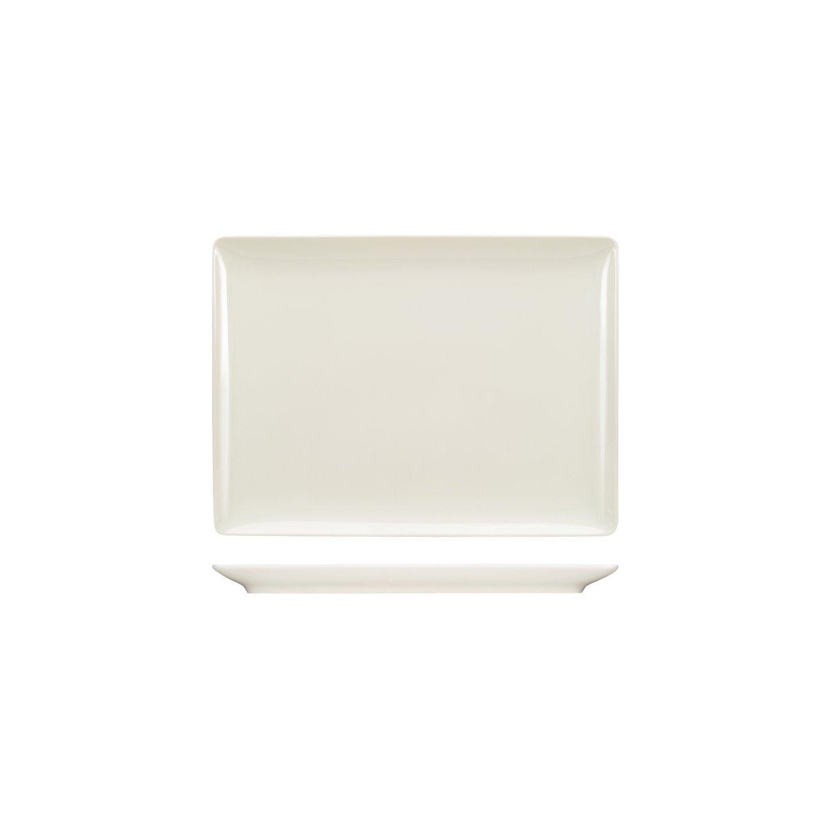 Bauscher Purity Rectangular Coupe Platter 270x200mm (Box of 6) - Kitchenly