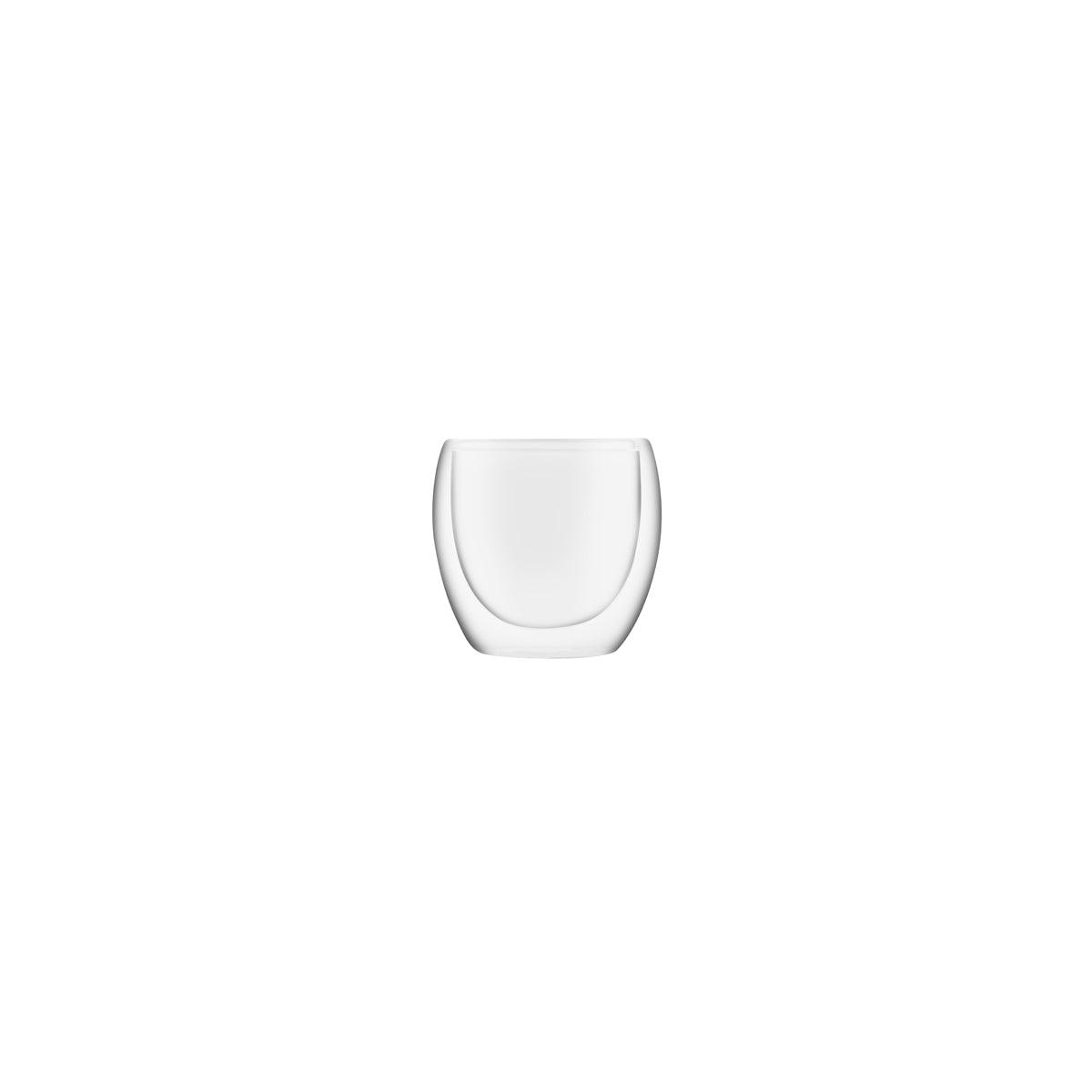 Brew Infusion Double Wall Glass 80ml 2pc Set - Kitchenly