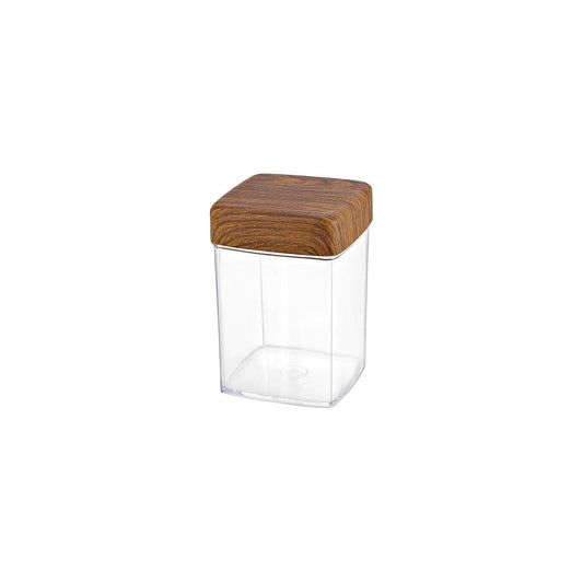 Evelin Square Canister with Lid 100x100x140mm - Kitchenly