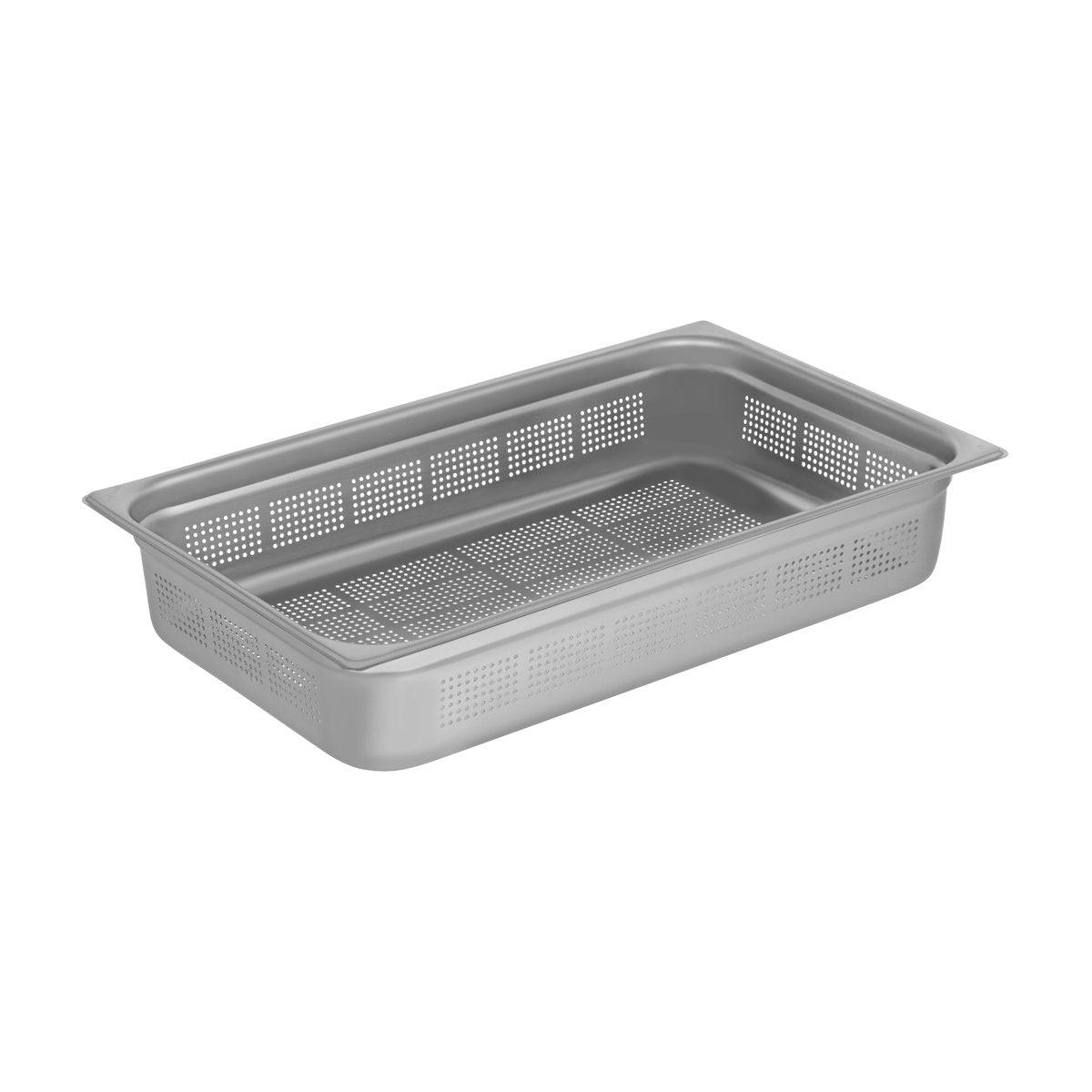 Chef Inox Gastronorm Pan Perforated 1/1 Size 530x325x100mm / 13.7Lt - Kitchenly
