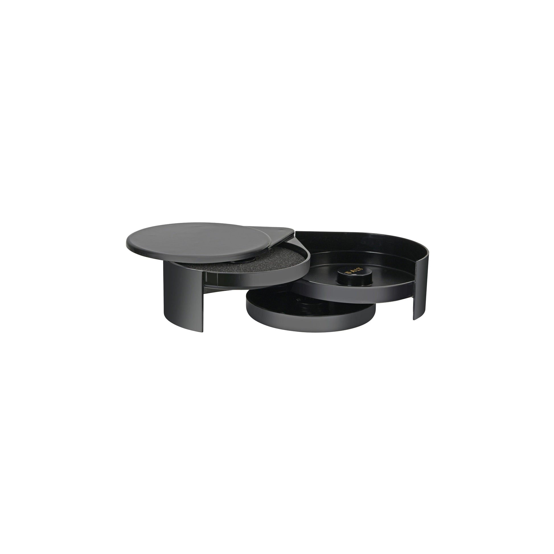 Jiwins Salt & Sugar Glass Rimmer Black ABS 200x160x70mm (Box of 6) - Kitchenly