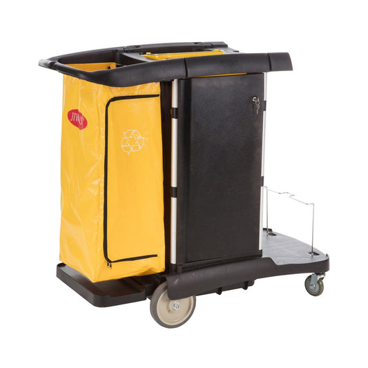 Jiwins Innovative Cleaning Cart Black 1212x575x1115mm - Kitchenly