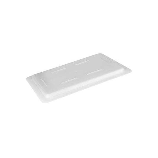 Jiwins Rectangular Lid to Suit Food Container Polypropylene White 460x300x29mm (Box of 12) - Kitchenly