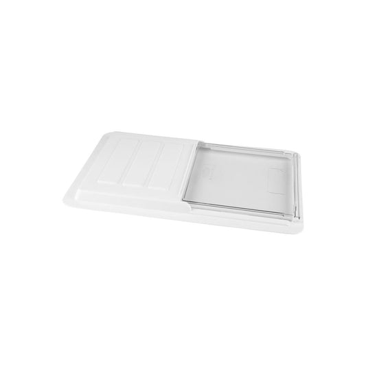 Jiwins Sliding Lid to Suit Food Pan White 450x300x31mm (Box of 12) - Kitchenly
