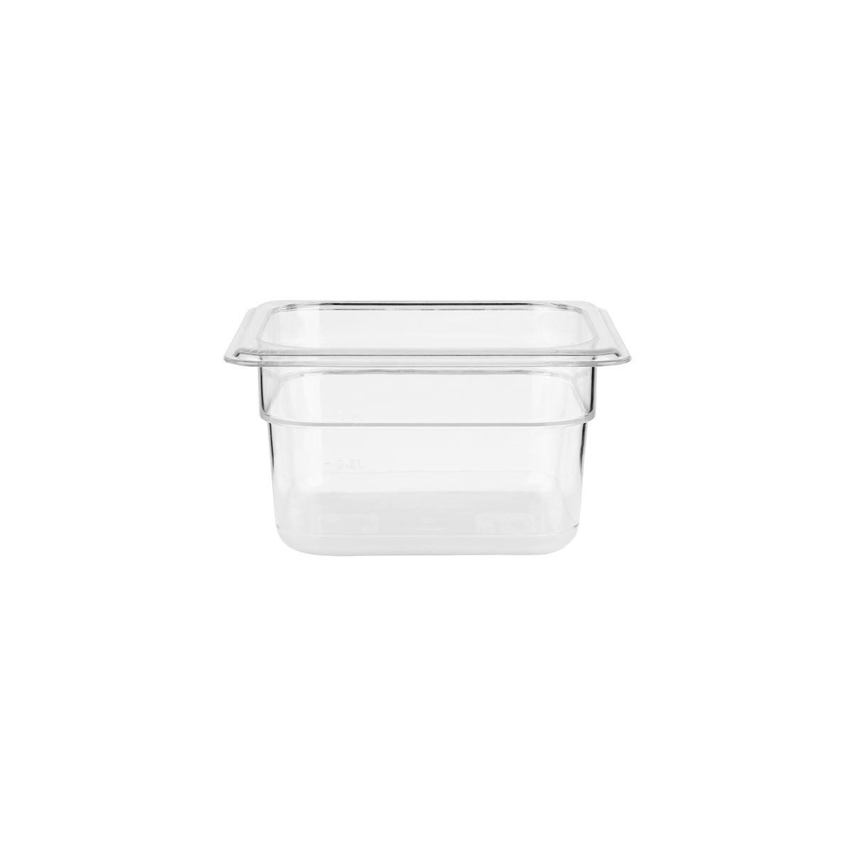 Jiwins Gastronorm Pan Polycarbonate Clear 1/4 Size 100mm - Kitchenly