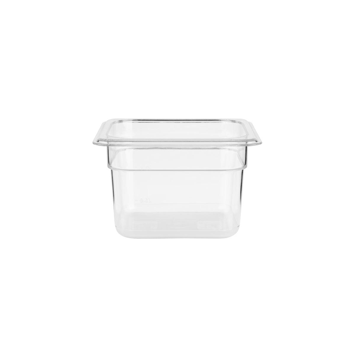 Jiwins Gastronorm Pan Polycarbonate Clear 1/4 Size 150mm - Kitchenly